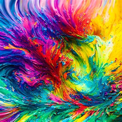 Abstract Background Design Abstract Multicolor Paint Splash Colorful