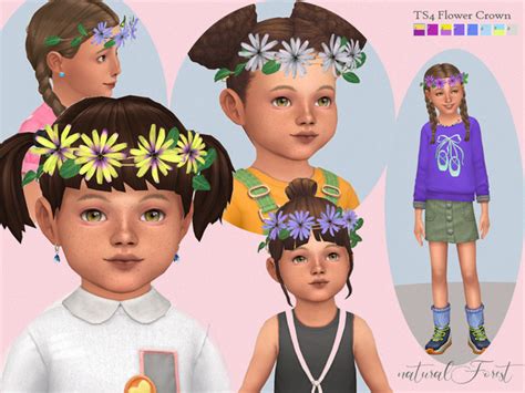 The Sims Resource - Flower Crown for Child & Toddler set