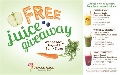 Hot Giveaway Get Free Jamba Juice Find Out How Star Magazine