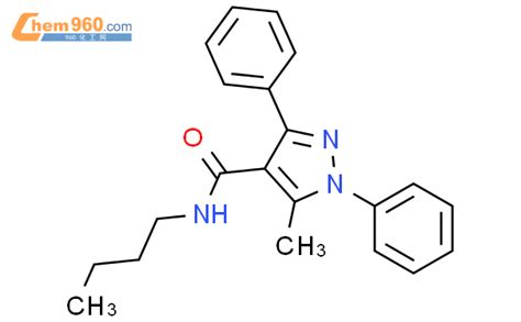 125103 50 61h Pyrazole 4 Carboxamiden Butyl 5 Methyl 13 Diphenyl 化学式