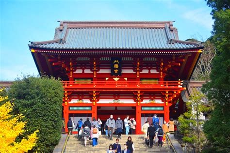 賑わう鶴岡八幡宮拝殿 鎌倉 神社 Shrine 紅葉 Autumnleaves Kamakura 鶴岡八幡宮 写真共有サイト「フォト蔵」