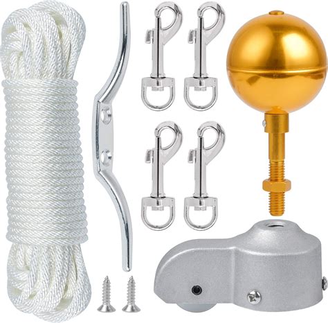 Amazon Flag Pole Hardware Parts Repair Kits Feet Halyard Rope