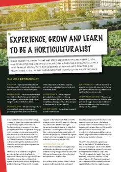 Experience, grow and learn to be a horticulturalist by Futurum Careers