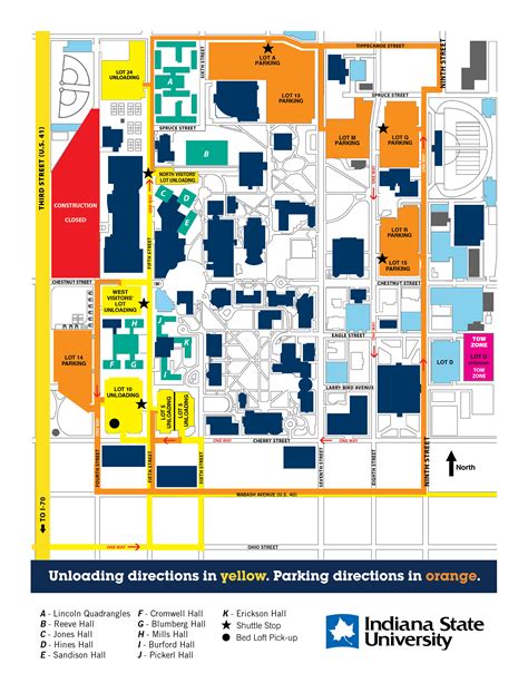 Indiana University Campus Map Printable