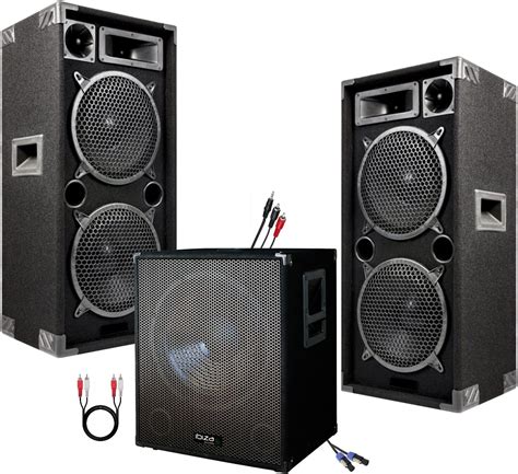 Ibiza Light Pack Sono Dj W Cube Avec Caisson Amplifi De