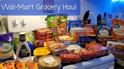 Big Wal Mart Grocery Haul Wal Mart Grocery Pickup YouTube