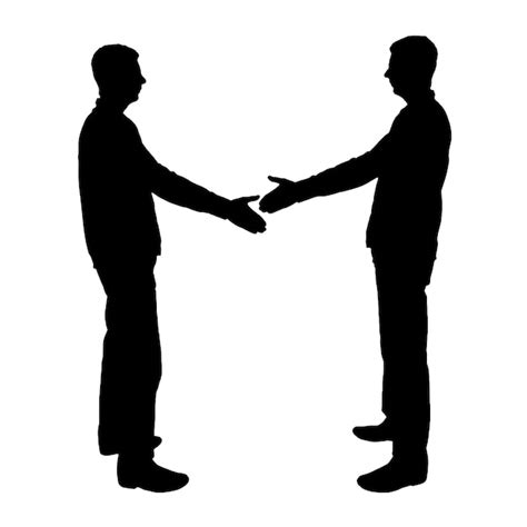 Business Shaking Hands Silhouette