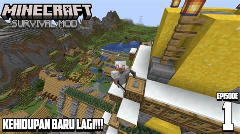 Menemukan Desa Raksasa Minecraft Survival Mod Indonesia Youtube