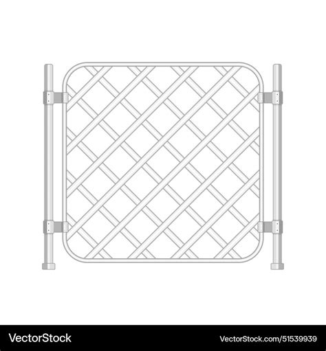 Metal fence wire mesh Royalty Free Vector Image