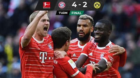 Bayern Munich Golea A Borussia Dortmund En Cl Sico Alem N Tudn