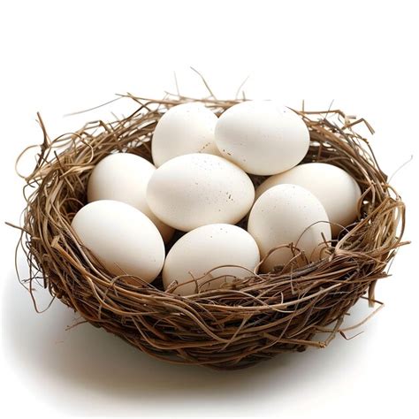 Premium Photo Nest With Egg Isolated On White Background