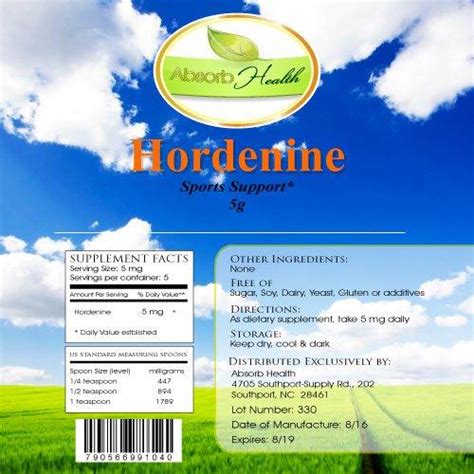 Buy Hordenine Powder - Boost Your Metabolism Now