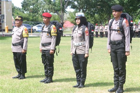 Kapolres Wajo Pimpin Apel Pergeseran Pasukan Dalam Rangka Persiapan Pam