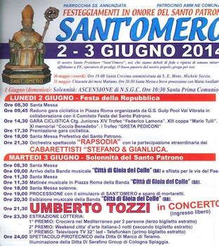 Festeggiamenti In Onore Di Sant Omero Il Programma