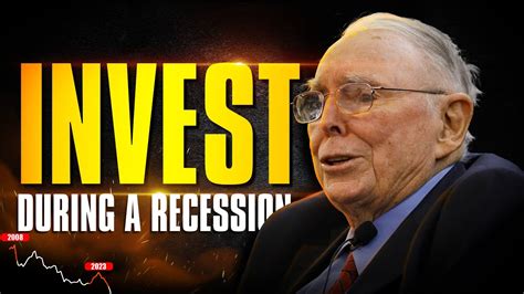 Charlie Munger Investing During A Recession 2023 Youtube