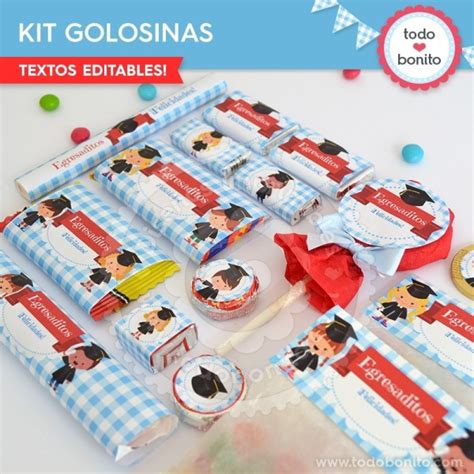 Egresaditos Kit Etiquetas De Golosinas