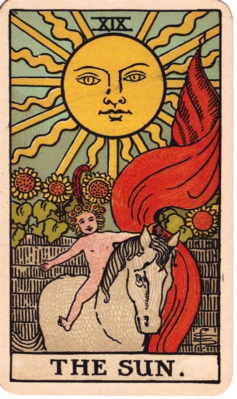 The Sun Tarot Card Meaning Material Happiness Fortunate