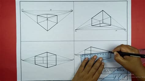 PERSEPECTIVA OBLICUA DE DOS PUNTO DE FUGA YouTube
