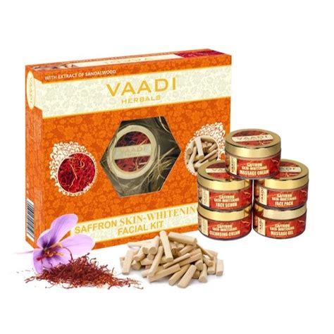 Buy Vaadi Herbals Saffron Skin Whitening Facial Kit With Sandalwood