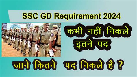 Ssc Gd 2024 Vacancy Salary Age Limit Syllabus NCC Marks