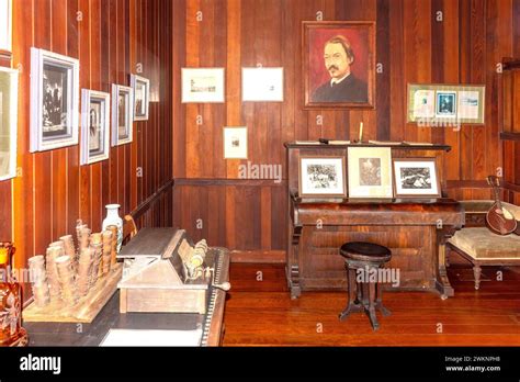 Piano Room At Vailima Plantation Home Robert Louis Stevenson Museum