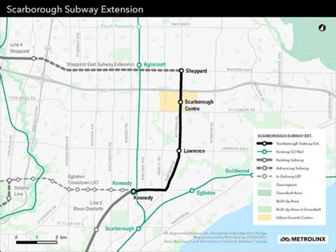 Scarborough Subway Extension Line 2 East Extension City Of Toronto