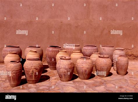 Traditional Pottery In Bahla Where Oman Stock Photo Alamy