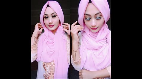 Party Hijab Style ।। Gorgeous Wedding Guest Hijab Tutorial ।। Easy