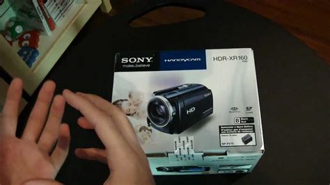 Sony HDR XR160 HandyCam Unboxing YouTube