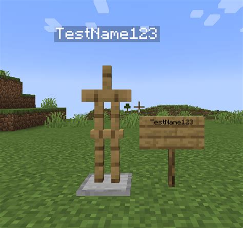 apply player name to armor stand - Commands, Command Blocks and ...