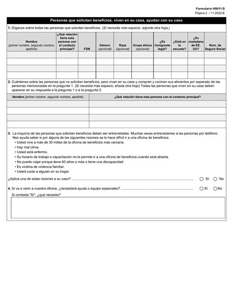 Formulario H0011 S Fill Out Sign Online And Download Fillable Pdf Texas Spanish