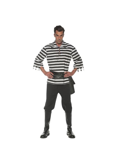 Black And White Pirate Men Costume Pirate Costumes