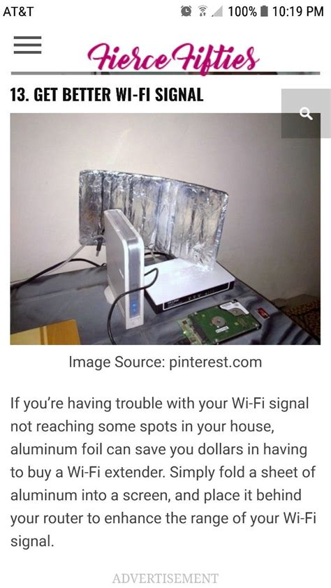 Increase Wifi Signal By Creating An Aluminum Foil Screen Diy Life Hacks Diy Electronics Diy