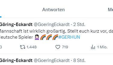 Nur Wei E Spieler Tweet Nach Dfb Sieg G Ring Eckardt Reagiert Auf