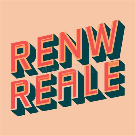 Poster Displaying The Bold Words Renewable In A Clean Minimalistic Font