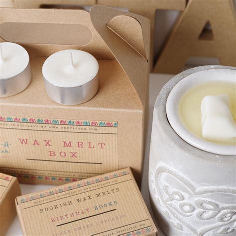 Wax Melt T Box Bookish Soy Melts Bakery Wax Melts Etsy Uk