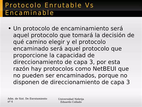 Sesión 6 Administración de Sistemas de Encaminamiento PPT