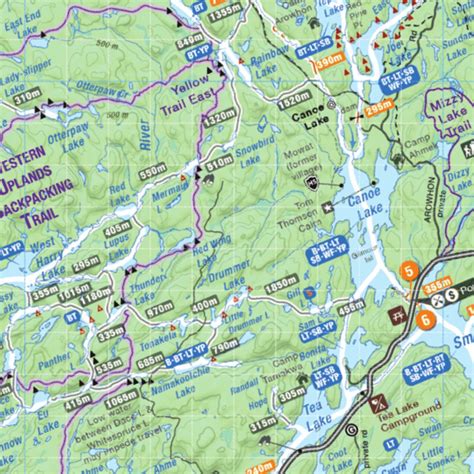 Algonquin Park Canoe Map