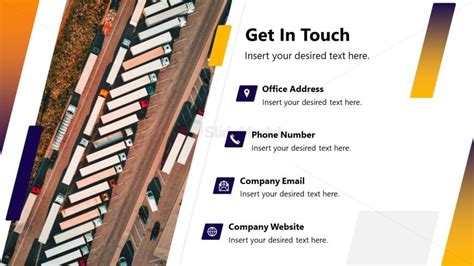 Get In Touch Slide For Presentation Slidemodel
