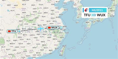 MU3911 Flight Status China Eastern Airlines Chengdu To Wuxi CES3911