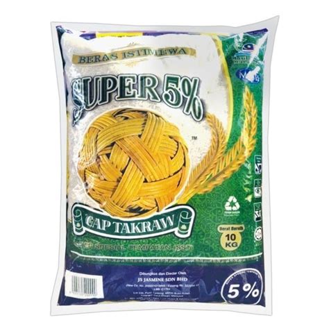 Beras Super Special Tempatan Cap Takraw 10kg Shopee Malaysia