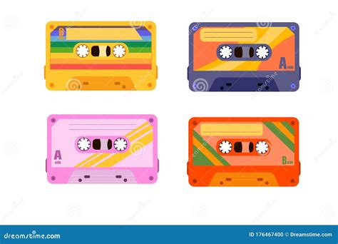 Vintage Music Cassettes Vintage Music Stock Vector Illustration Of