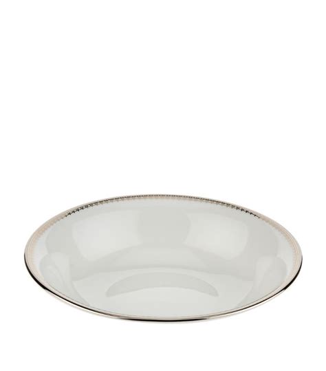 Wedgwood Lace Platinum Cereal Bowl White Editorialist