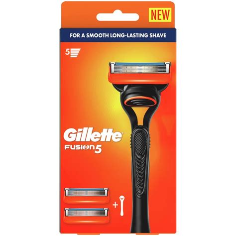 Gillette Fusion Razor Handle 2 Cartridges Big W