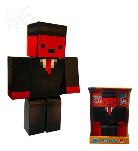 Boneco Articulado Original Minecraft Skin Kadu 25cmbrinde Mercadolivre