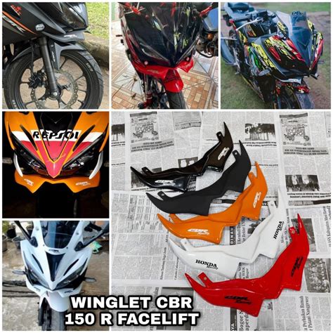 Jual WINGLET CBR 150 R NEW CBR FACELIFT K45G K46 2016 2017 2018 2019