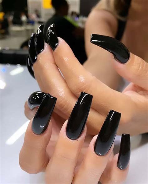 Get The Chic Look With Acrylic Nails Black Matte Click To See The Best