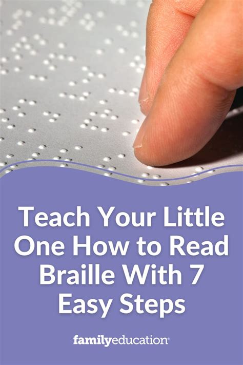 Teach Your Little One How To Read Braille In 7 Easy Steps