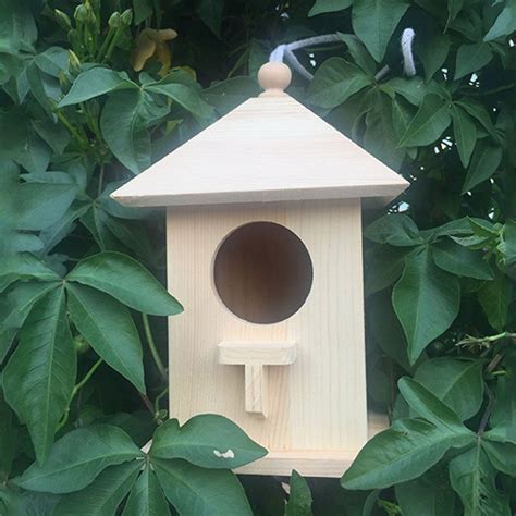 Houten Vogelnest Opknoping Vogel Huis Natuurlijke Grandado