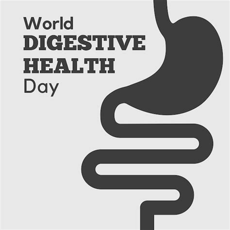 Premium Vector A Poster Of World Digestive Health Day